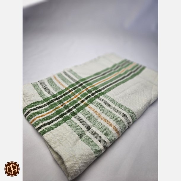 H�ndv�vede Viskestykker gr�nne tern