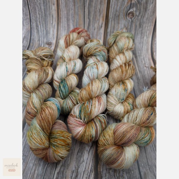 Silke merino 50/50 400 m beige med speckles