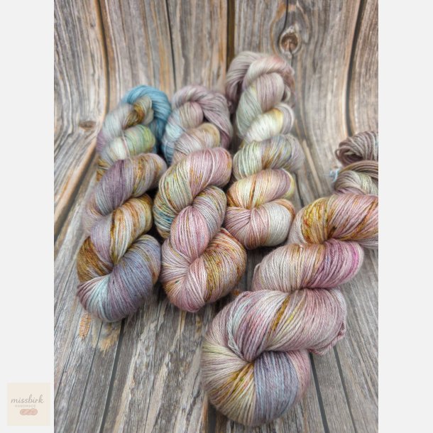 Silke merino 50/50 400 m pastel og speckles