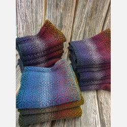 Hndvvede Hndklder Gr / Regnbue