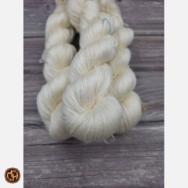 Merino Silke SW : Ufarvet Hvid